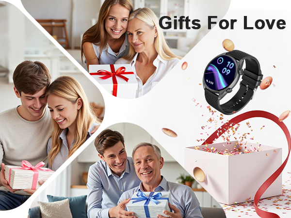 This round Smartwatch can be a suitable gift for family or friends