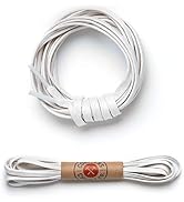 Premium Flat Waxed Cotton Boot Laces - Cobbler's Choice Shoe Laces - Durable and Beautiful!