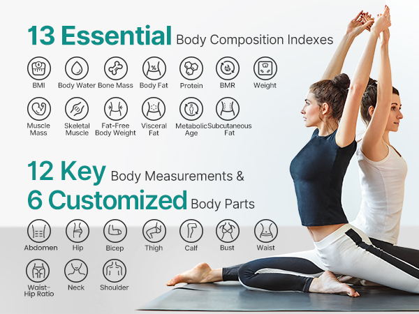 scale for body weight bathroom smart weighing bmi scales Body tape measure smart tape measure