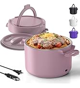 Electric Lunch Box, 33OZ Portable Food Warmer | 100W Rapid Heating &amp; Leak-Proof 304 Stainless Ste...