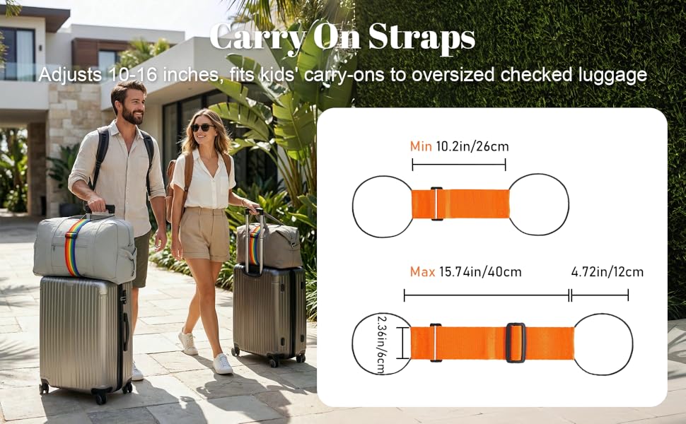 adjustable luggage straps