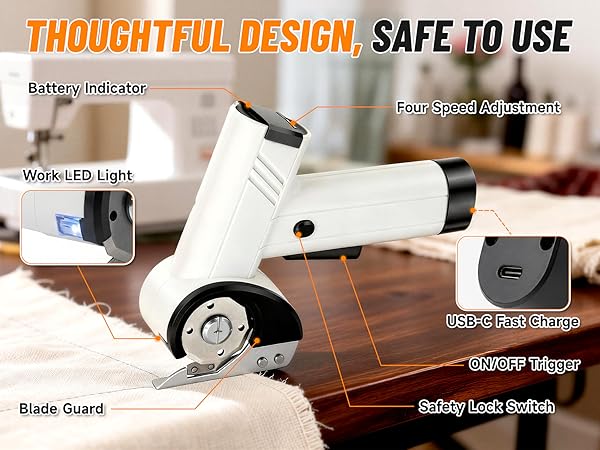 cordless electric cutter for cardboard