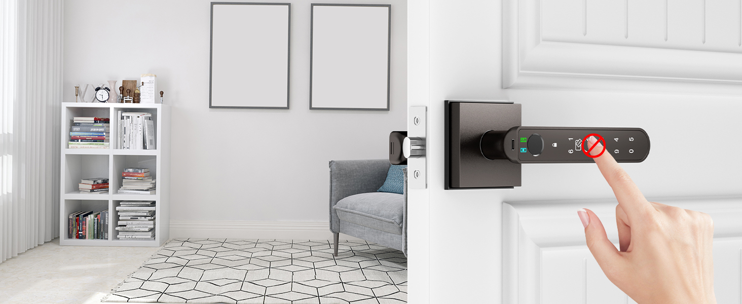 Room Door Locks Bedroom grey