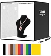 Photo Studio Light Box for Photography: Takerers 12x12 Inch Professional 5500k Dimmable Shooting ...