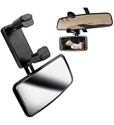 Updated Baby Rear View Mirror for Car,360°Adjustable Wide Angle Car Mirror for Baby with Telescop...