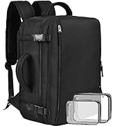 Beraliy Travel Backpack for Men Women, Large Carry On Backpack Airline Approved, 17 inch Laptop B...