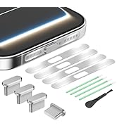 USB C Dust Plug, 4 Pack Aluminum USB C Port Cover, Type C Charging Port Cover with Speaker Dust C...