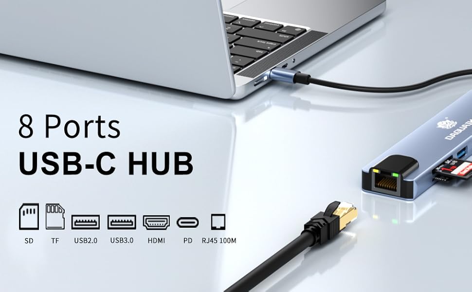 8 Ports USB-C HUB