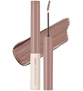 PERIPERA Speedy Skinny Brow Mascara (05 PEONY ASH), Tinted Eyebrow Mascara with Slim Precision Br...