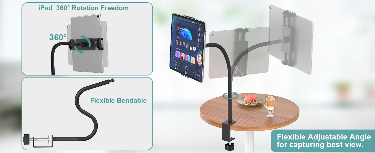 Gooseneck iPad Holder