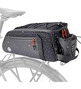 NDakter Bicycle Rear Rack Bag Bicycle Handlebar Roll Bag with Large Reflective