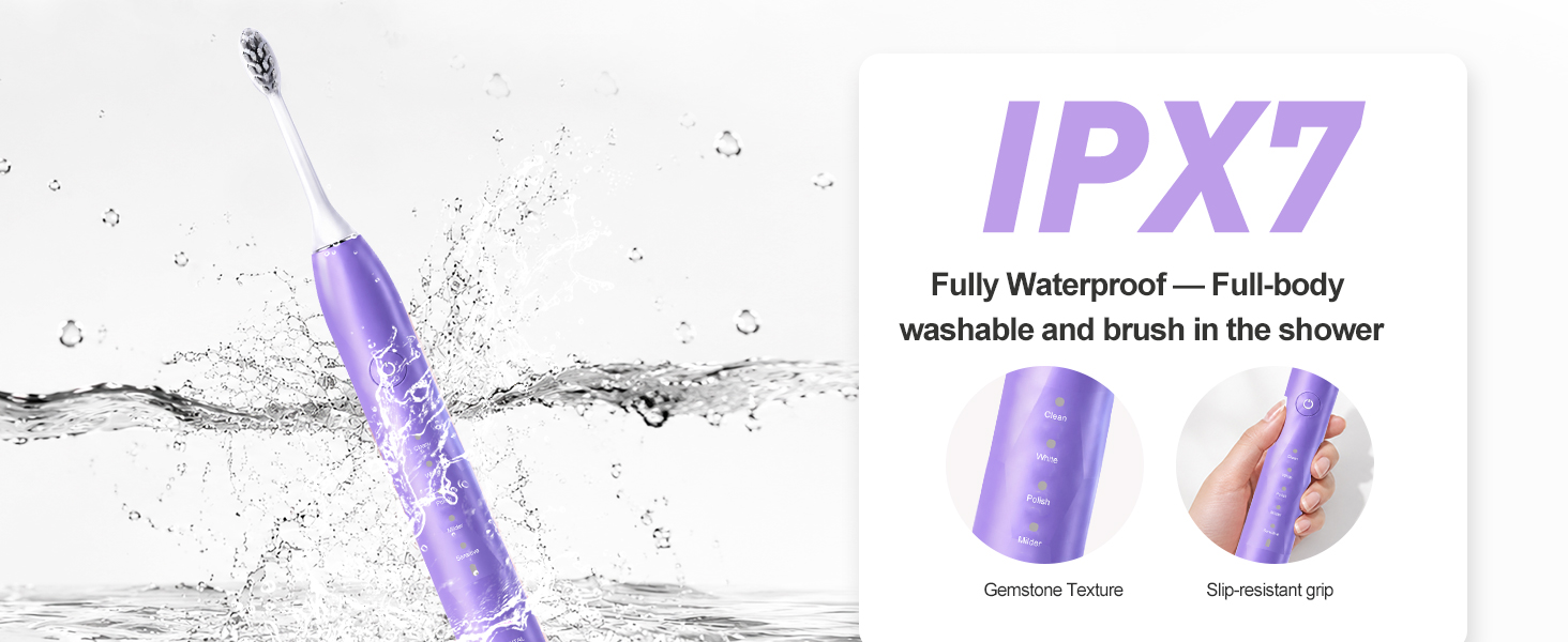 IPX7 waterproof electric toothbrush