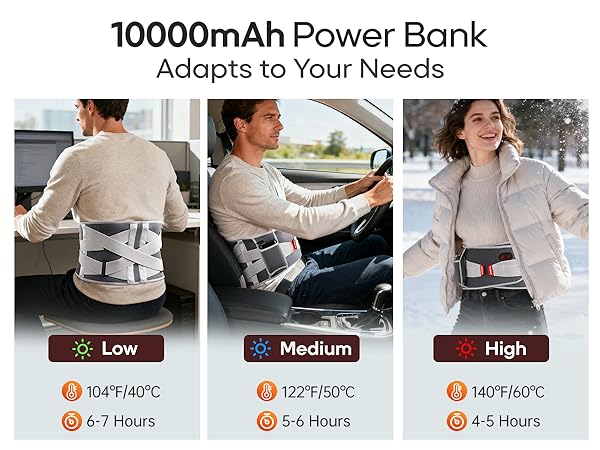 back heating pad massager cordless