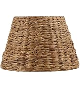 Aspen Creative 32990, Empire Water Hyacinth Spider Shade, 9" Top x 14" Bottom x 9-1/2" Slant