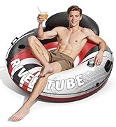 JOSEN River Floats for Adults Heavy Duty 350lb, XL River Tubes for Floating - 53" Large Pool Floa...