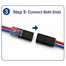connect both connector ends