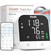 iHealth Track Pro Upper Arm Blood Pressure Monitor, Full-View LED Screen?, Body &amp; Cuff Detection,...