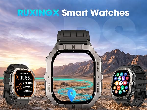 mens watches smartwatch sport watch waterproof watches large running smart watches Built-in GPS