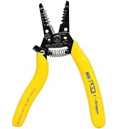 IDEAL Electrical 45-615 Reflex Super T Stripper - 8-18 AWG Solid, Yellow, Wire Stripper, Plier No...