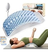 OPDEKEHA Back Stretcher for Lower Back Pain Relief, Adjustable Lumbar Support Board with Acupress...