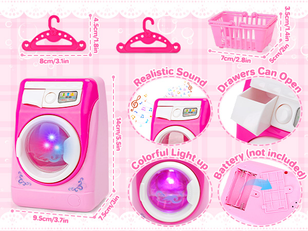 kids washer and dryer playset