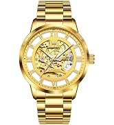 OLEVS Automatic Watches for Men 43MM Skeleton Large Dial 3Hand Self Winding Watch Stainless Steel...