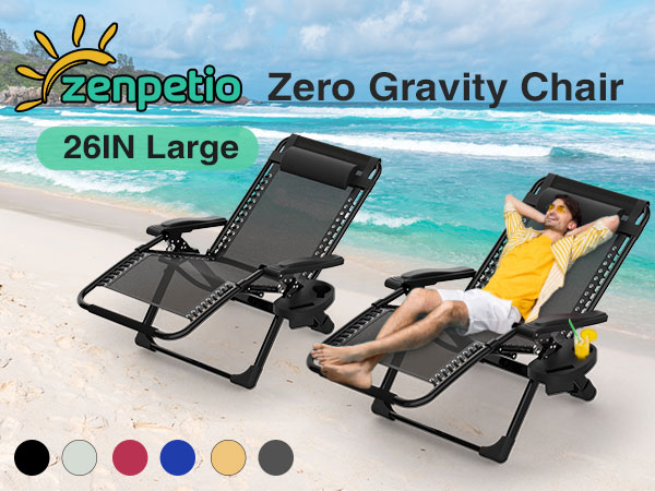 zero gravity lounge chair outdoor recliner chair anti gravity chair for patio lawn outdoor camping