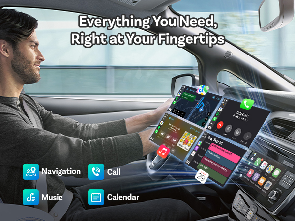 2026 Upgrade Ottocast Mini Cube, 2-in-1 Wireless CarPlay &amp; Android Auto Adapter