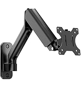monTEK Single Monitor Wall Mount for 17 to 32 inch Flat/Curved Screens, Holds to 19.8 lbs, Full M...