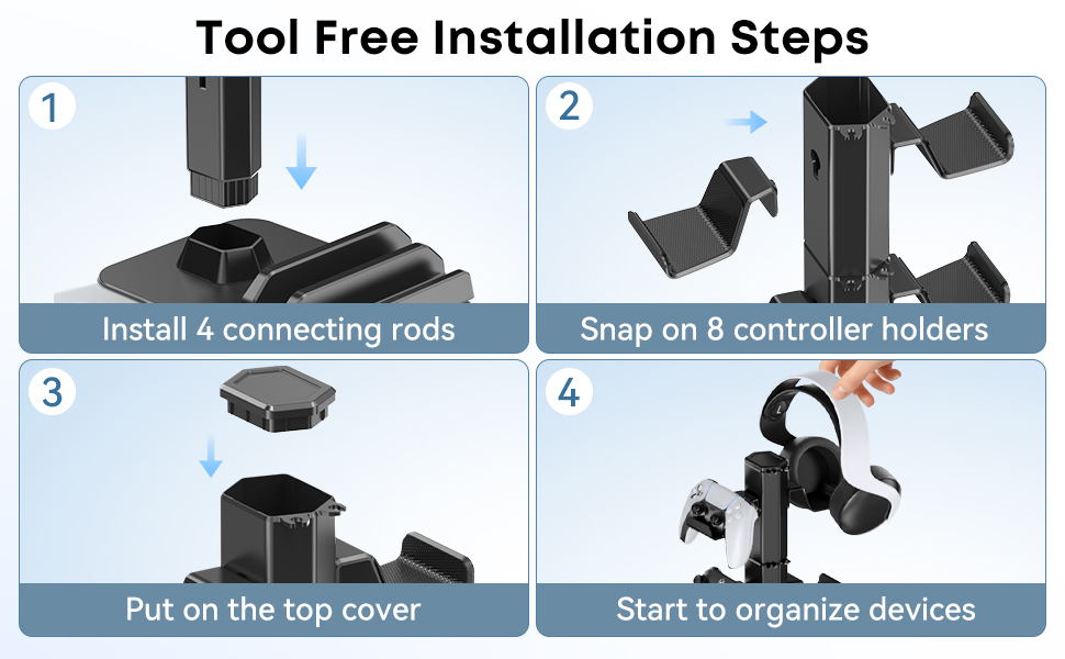 Controll Holder 8 Hooks