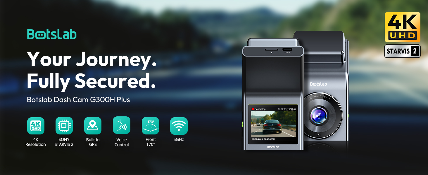 G300H Plus Dash Cam Front
