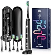 JTF Sonic Electric Toothbrush for Adults: 5 Modes with Smart Timer for Deep Cleaning &amp; Whitening,...