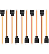 FCOB 5 Pairs 3pin(+V CW WW) JST SM LED Strip Connectors, 15cm 22AWG Male and Female Wire Connecto...