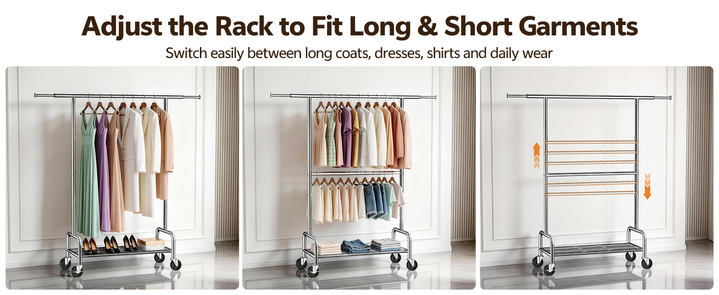 DOUBLE CLOTHES RACK