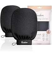Exfoliating Gloves 2 Pcs, Korean Exfoliating Mitts, Body Scrub for Dead Skin Remover, Exfoliating...