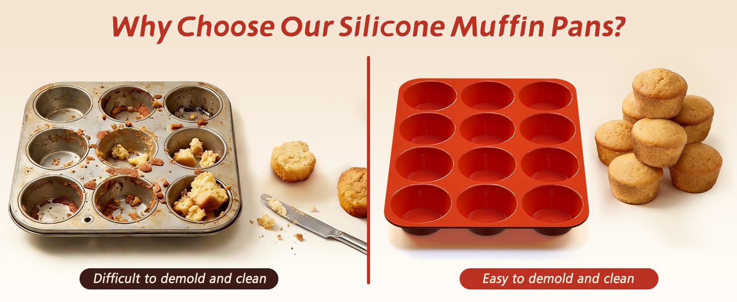 Why Choose Our Silicone Muffin Pans?