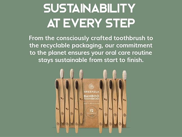 Greenzla Natural Bamboo Toothbrushes, soft bristle toothbrush, toothbrushes for adults, dental floss