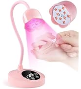 Makartt UV Nail Lamp: Flash Cure lamp UV Light for Gel Nails Polish Luminoza 30mW/cm² Rechargeabl...