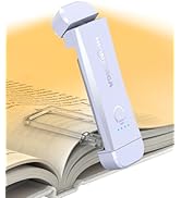 Book Reading Light,Silent Touch Book Lamp for Reading in Bed,Rechargeable Clip on Booklight with ...