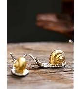 2 Pcs Gold Snail Shaped Incense Burner Stick Holder Animal Shaped Home Vintage Incense Holders