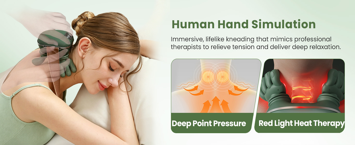 2026 Upgrade Edition 4D Neck Massager with Heat