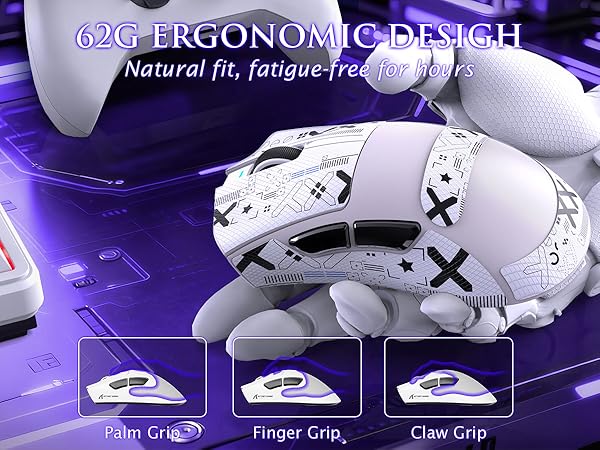 ATTACK SHARK V3 PRO Wireless Esports Gaming Mouse with Magnetic Charging Dock