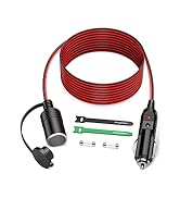 Range Tour Cigarette Lighter Extension Cord, 12V-24V Cigarette Lighter Socket Extension Cable 4m/...