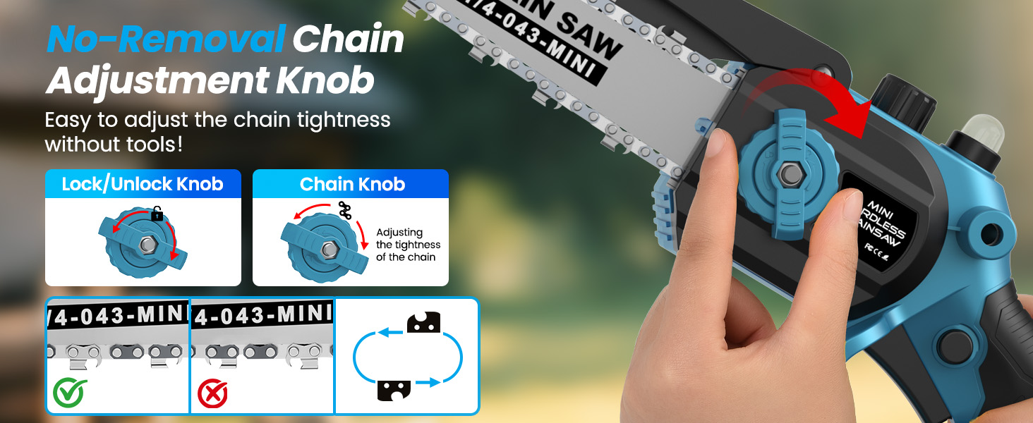 Tool-Free Chain Tensioning