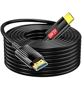 Anehmeta Fiber Optic HDMI Cable 150FT/46M, Long HDMI 2.1 Cable Support 48Gbps High Speed 8K@60Hz ...