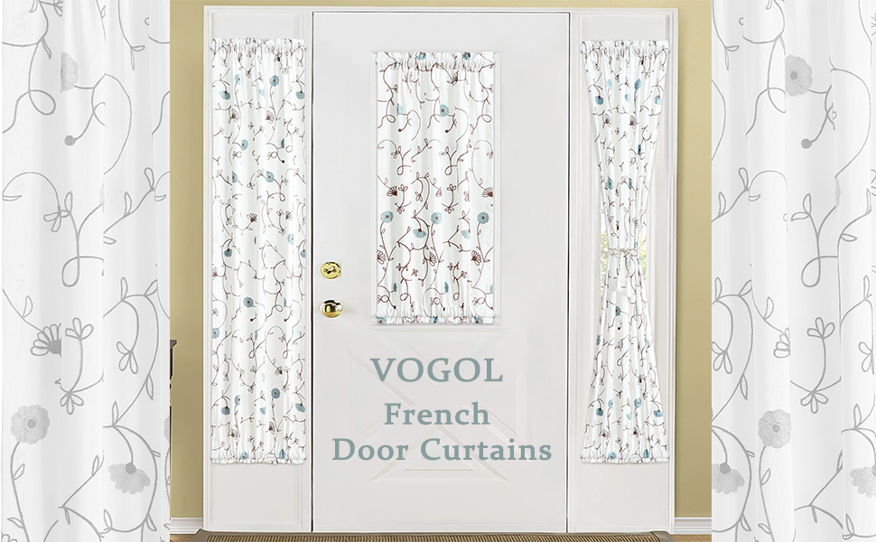 sliding door curtains