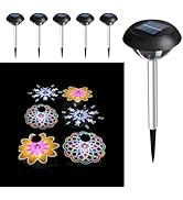 LAVAED Solar Light Outdoor, Solar Powered Path Lights Waterproof LED Outsize Walkway Lights DIY P...