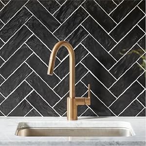 moen, kitchen faucet, brushed gold faucet