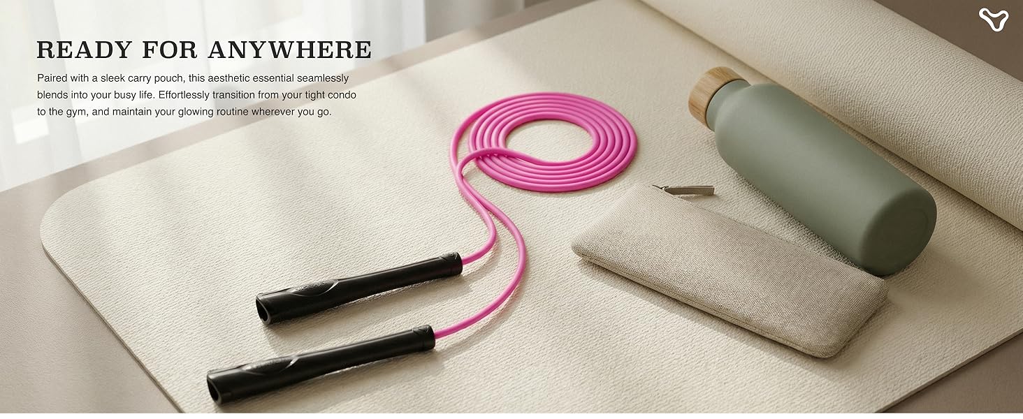 Aesthetic Jump Rope for Women - Apartment-Friendly Silent Rotation