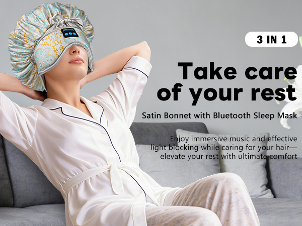 bonnet with eye mask